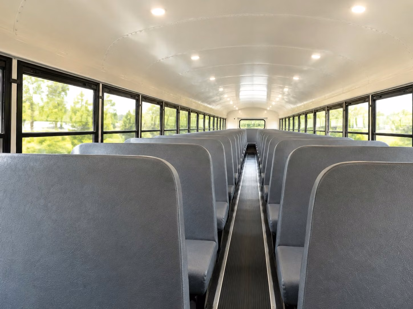 school bus inside