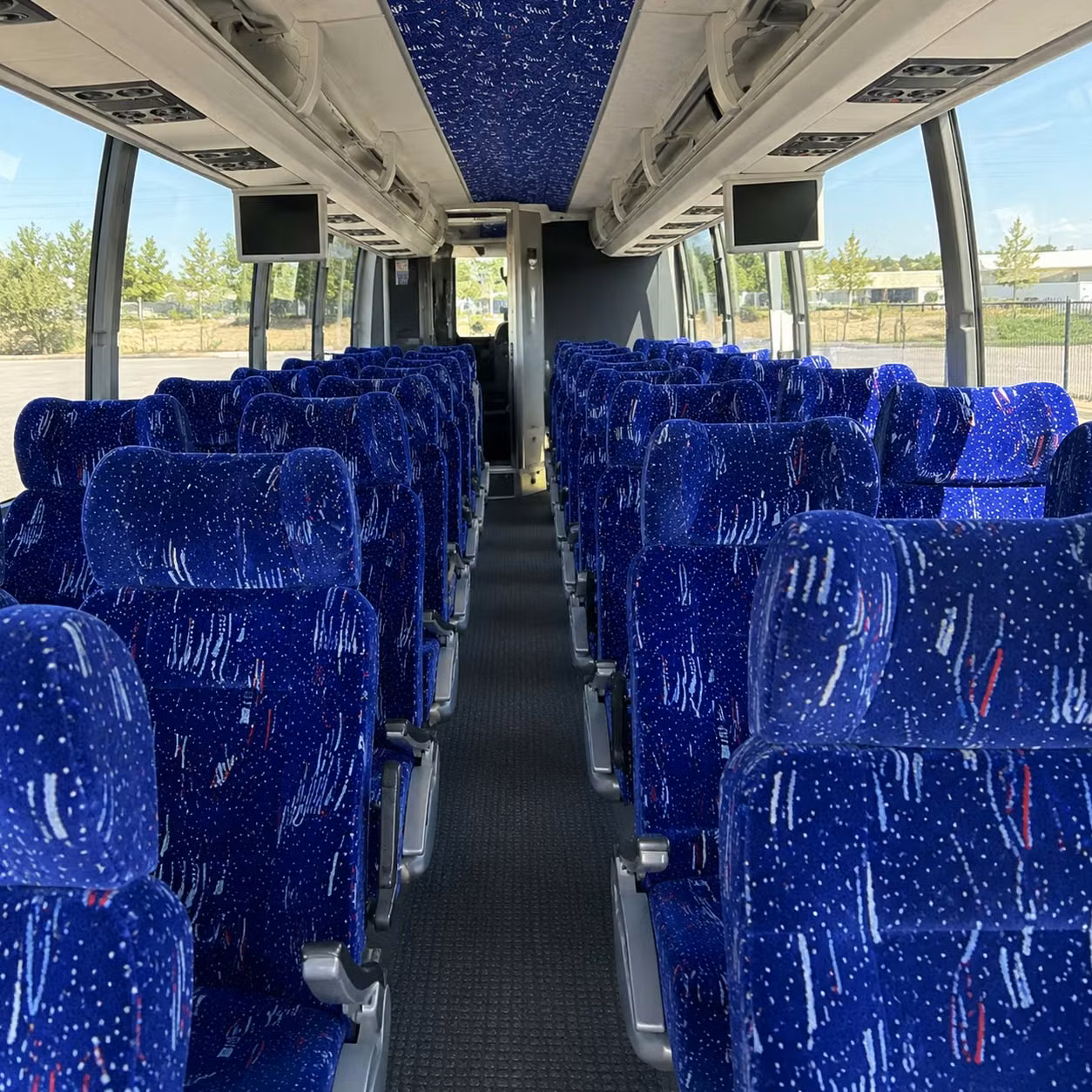 west valley city charter bus rental interior