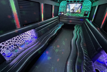 West Valley City Limo Bus Interior